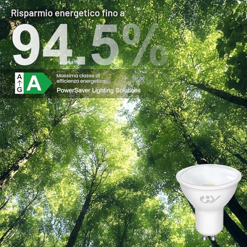 GY GU10 LED Bulb, 2.9W Equivalent to a 50W Bulb, GU10 LED Bulbs 3000K Warm White, 520Lumen, 110° Beam Angle, GU10 Fitting, Non-Dimmable
