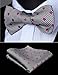 Men's Formal Cummerbund & Bowtie & Pocket Square Set-Various Colors and Patterns
