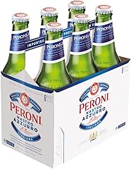 Peroni Nastro Azzurro Lager Beer, 6pk, 11.2 Fl Oz Bottles, 5.1% ABV