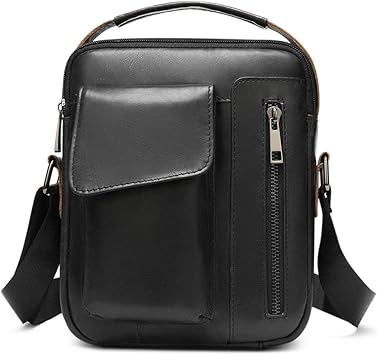 cowhide leather messenger bag