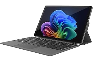 QAZIPO 2-in-1 Laptop/Tablet (2025), Windows 11 PC with Magnetic Keyboard, 12” 2K FHD IPS Touchscreen Display, 4-core N95, 12GB DDR5 RAM 512GB SSD, 2 Stereo Speakers Computer for Home Business Students