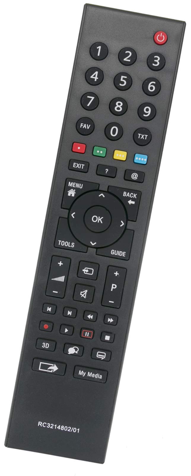 ALLIMITY TS1187R-1 RC3214802/01 Remote Control Replace for Grundig TV 26CLE8205BL 26VLE8200BL 26VLE8300BP 32VLE5325WR 32VLE7230WR 32CLE6525SL 32CLE8130BP 32CLE9130SL 32VLE5406BG 32VLE7230BH