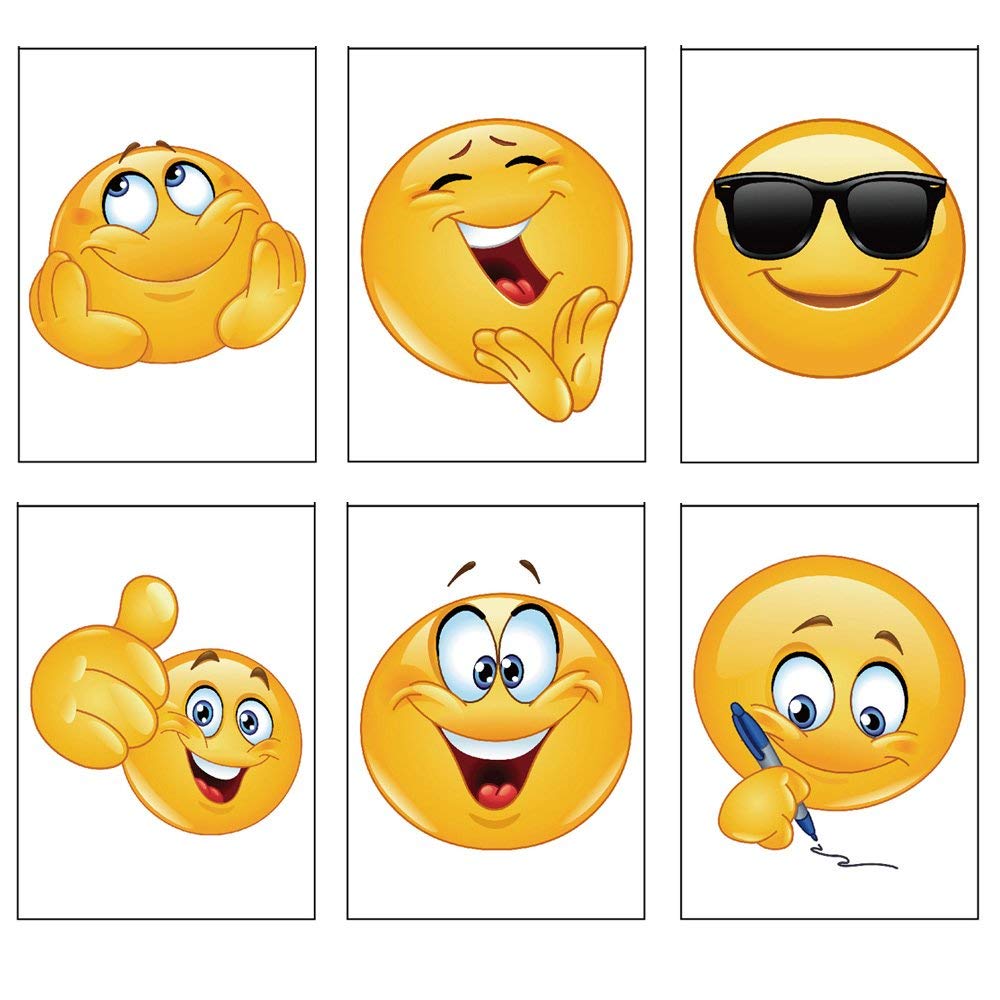 12 x Emoji Fun Mini Notepads. Ideal Class Gift and Party Bag Filler