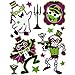 Gift Boutique Halloween Window Clings Decorations Decals 8 Pack Tombstone Haunted House Pumpkin Ghost Bats Skulls Cat Witch Owl Trick or Treat Kids Party Accessories