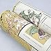 Yifely Vintage Stamp Poster Self-Adhesive Shelf Drawer Liner Moisture Proof PVC Mat 45x300cm