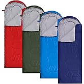 Macarrie 4 Pcs Bulk Sleeping Bags for Homeless Donation Shelter Adults 0 Degree Waterproof Backpack Bags with Compression Sack for Cold Weather Emergency Hiking Camping Warm