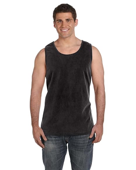 Amazon Com Comfort Colors Pigment Dyed Tank Top 9360 Black L