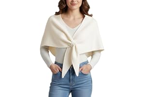 Baonmy Pashmina Scarf for Women Knitted Shawl Wraps Cashmere Cardigan Shoulder Top Sweater Rave Outfit for Evening Dresses