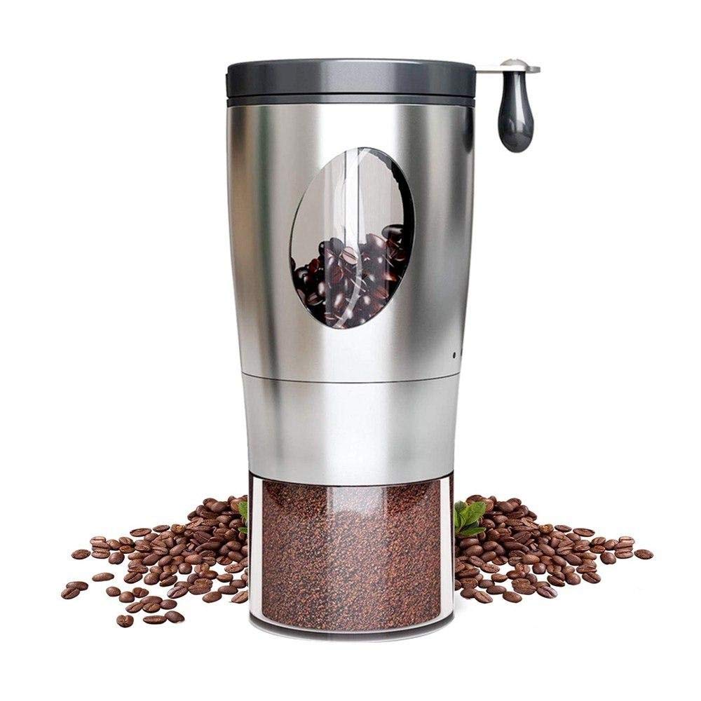 Mua コーヒーミル コーヒーグラインダー 手挽き 手動 豆挽き 小型 ミニ 粗さ 5段階調節 ステンレス メタリック Tren Amazon Nhật Chinh Hang 21 Fado