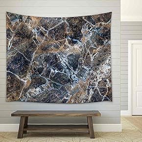 High Resolution of Gray Marble - Fabric Wall Tapestry Home Decor - 51x60 inches