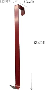 Simply Products 35cm Metal Wreath Hanger for Christmas Door Hook Red view 2