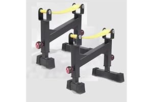 2 Stand Quiet Deadlift Barbell Elevation Stand…
