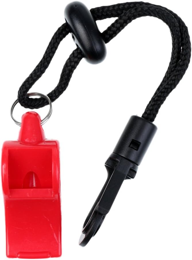 MonkeyJack Outdoor Survival Emergency Whistle with Floating Lanyard