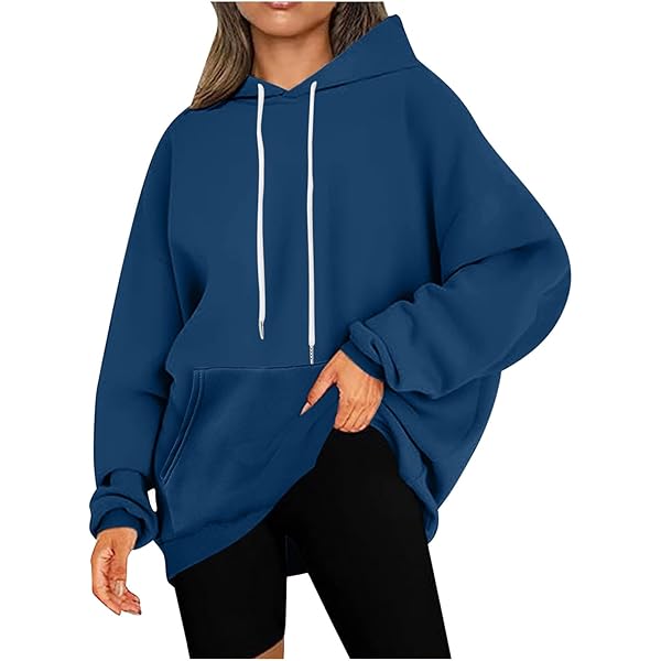 adidas Womens Oversized Boxy Hoodie Sweatshirt Casual Side