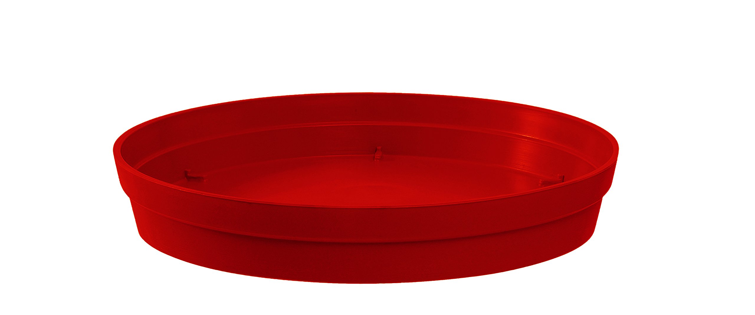 EDA Plastiques Toscane Saucer Diameter 15 cm, Tuscany, Ruby Red, 15x15x3 cm 13622 R. RU SX6