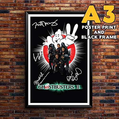 A3 FRAMED GHOSTBUSTERS 2 POSTER SIGNED POSTER PRINT