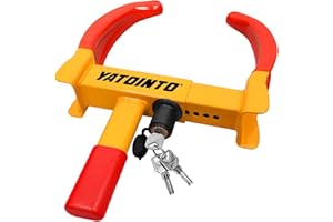 Universal Wheel Lock,Security Trailer Lock,Heavy Duty Tire Locks Anti Theft Wheel Lock, Adjustable Max 11.4" for Trailer,Car 
