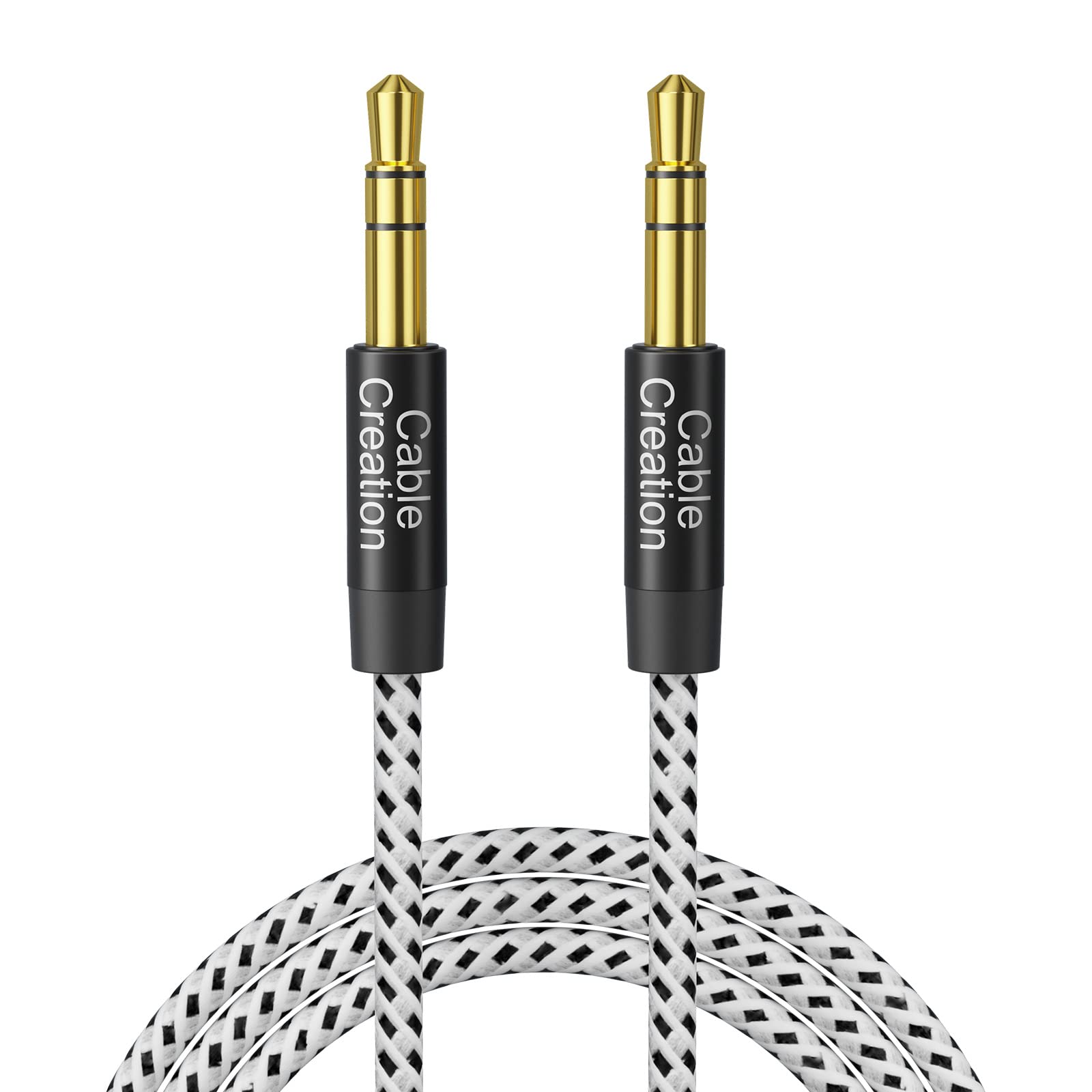 Photo 1 of CableCreation Aux Cord (3FT/0.9M), 3.5mm Audio Cable Aux to Aux Cable 1/8 Auxiliary Stereo Audio Cable Male to Male for Car Headphones,Speaker, Tablets,Laptops,Android,Smart Phones, Black