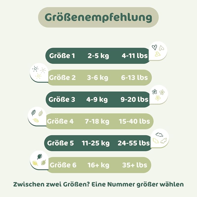 BioEmbrace Baby Windeln, Größe 4 (7–18 kg), 88 Stück