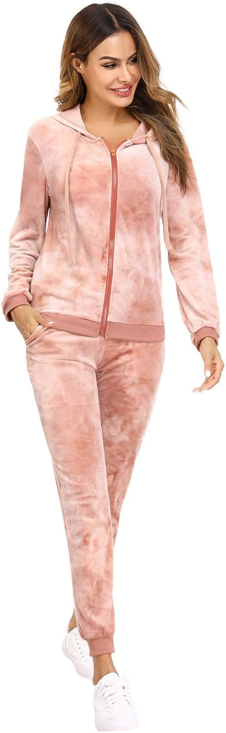 crushed velvet sweatsuit