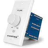 STUDIOFINIX 100W in Wall Volume Control Knob Matching Impedance - Home Audio Smart Speaker Stereo Controller Switch for Home Theater Indoor/Outdoor Remote Speakers
