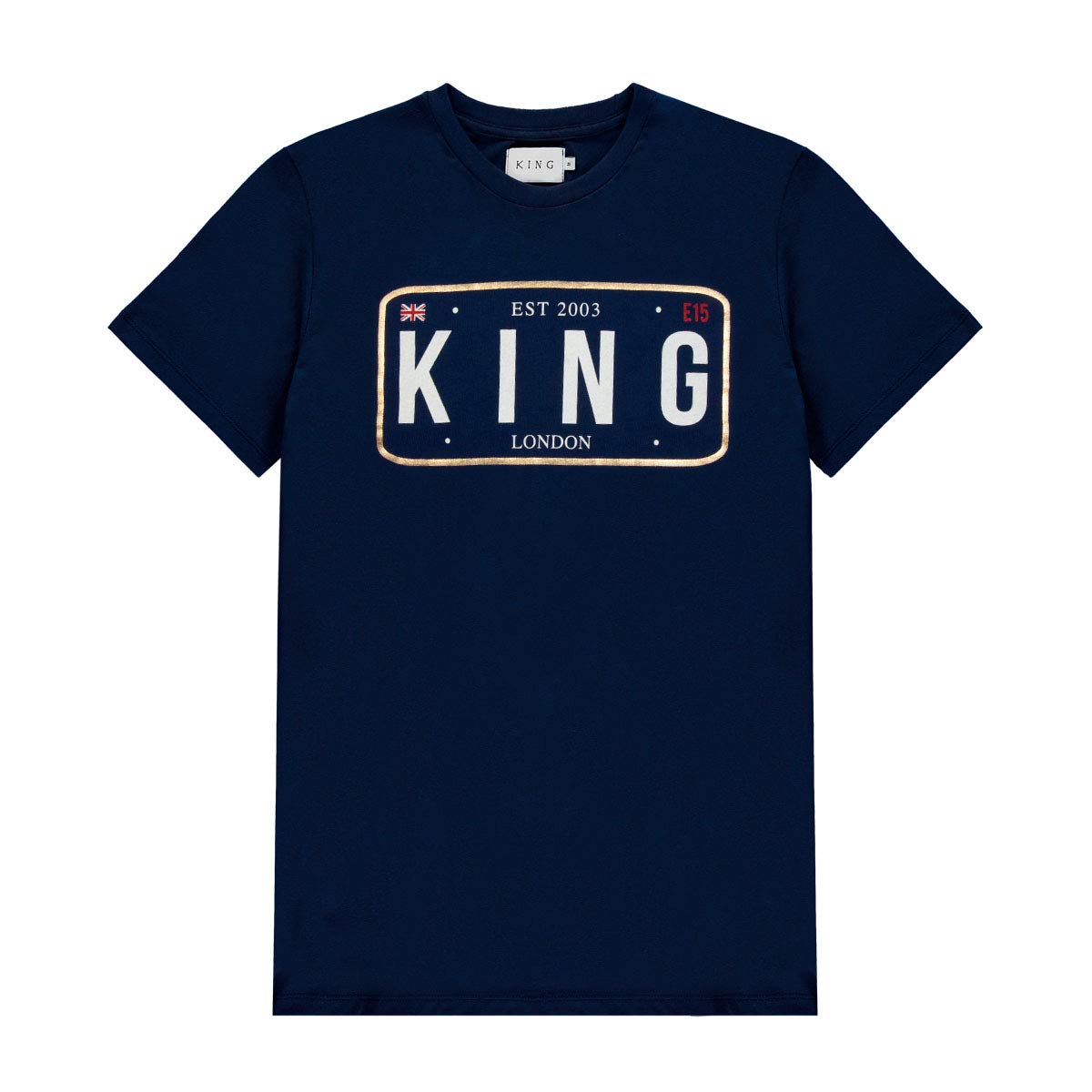 Buy King Apparel Men's The Sovereign Short Sleeve TShirt Navy at Amazon.in
