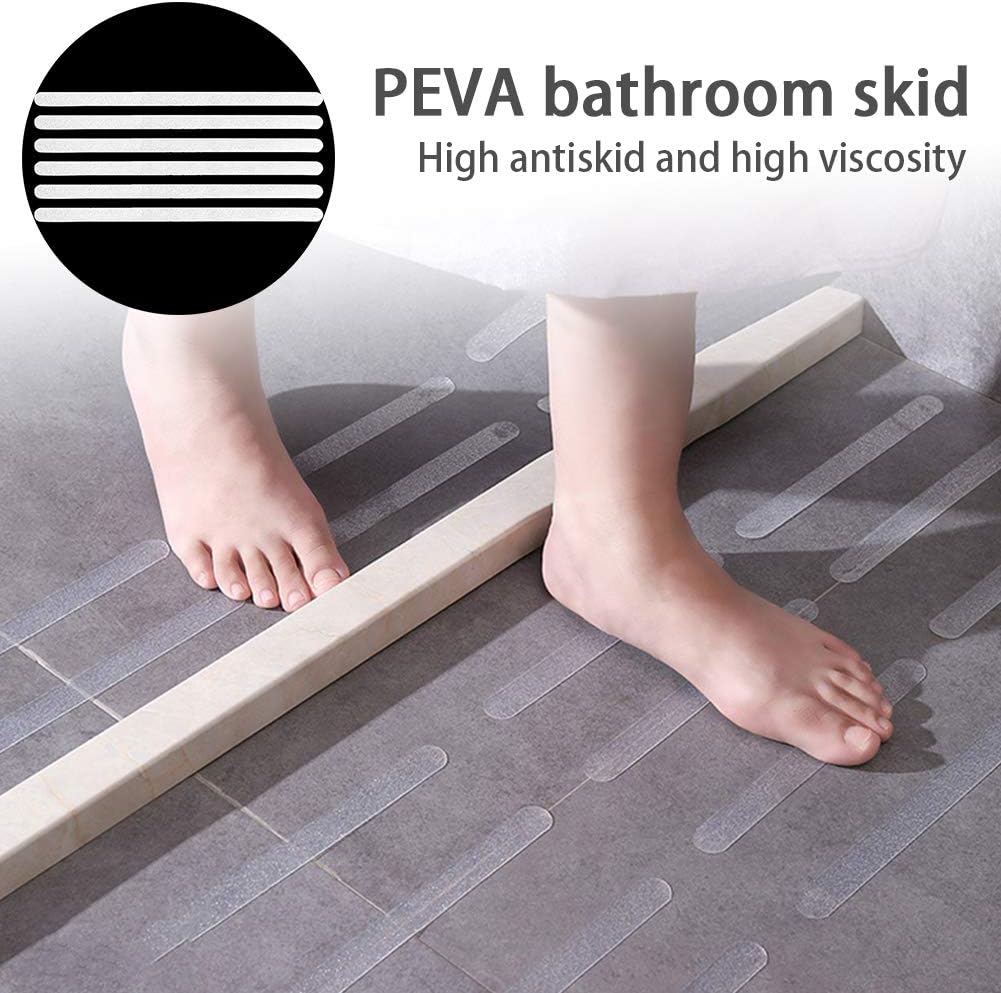 AmandaJ Anti Skid Stickers Shower Tub Bathroom Stickers Waterproof Nonslip Bath Stickers Steps