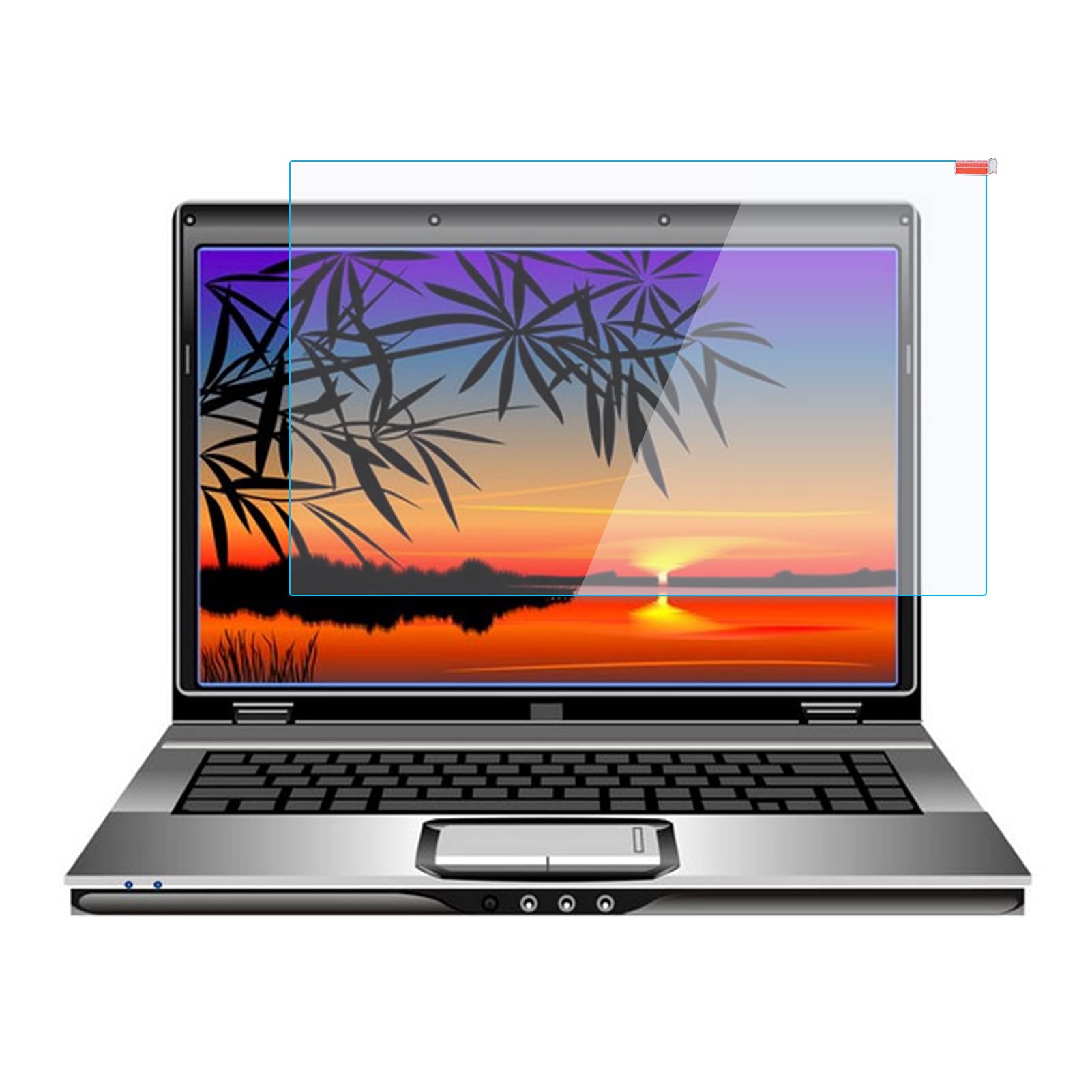 Dpofirs 14/15.6 Inch Laptop Screen Protector, Strong Hardness 9H Tempered Glass Anti-Explosion Screen Protector, Transparent Screen Protector for Laptop Monitor(15.6 Puadas)