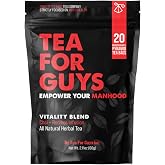 Tea For Guys: Vitality Blend &ndash; Natural Support for Testosterone, Libido, Male Fertility and overall Male Vitality | Herbal Tea for Mens Wellness &ndash; 20 Biodegradable Tea Bags