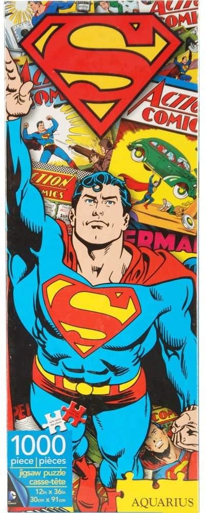 Aquarius Superman Retro Slim Rompecabezas de 1000 piezas, 10