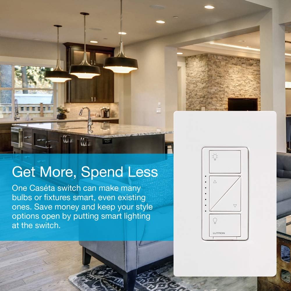 Lutron Caseta Wireless Smart Bridge | Works with Alexa, Apple HomeKit, and the Google Assistant | L-BDG2-WH | White - - 