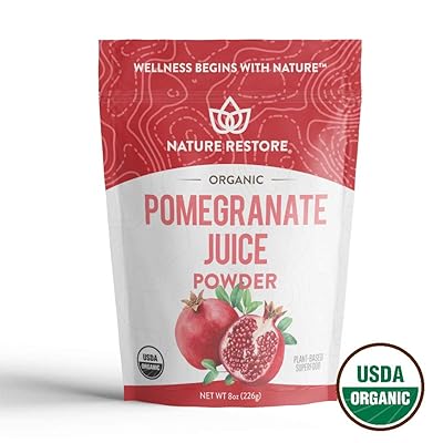 Nature Restore USDA Certified Organic Pomegranate Juice Powder, Non-GMO (8 Ounces)