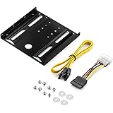 Einbaurahmen f&uuml;r 2,5" Festplatten / SSD's auf 3,5" Adapter Wechselrahmen Mounting Frame Halterung Schienen inkl. Schrauben