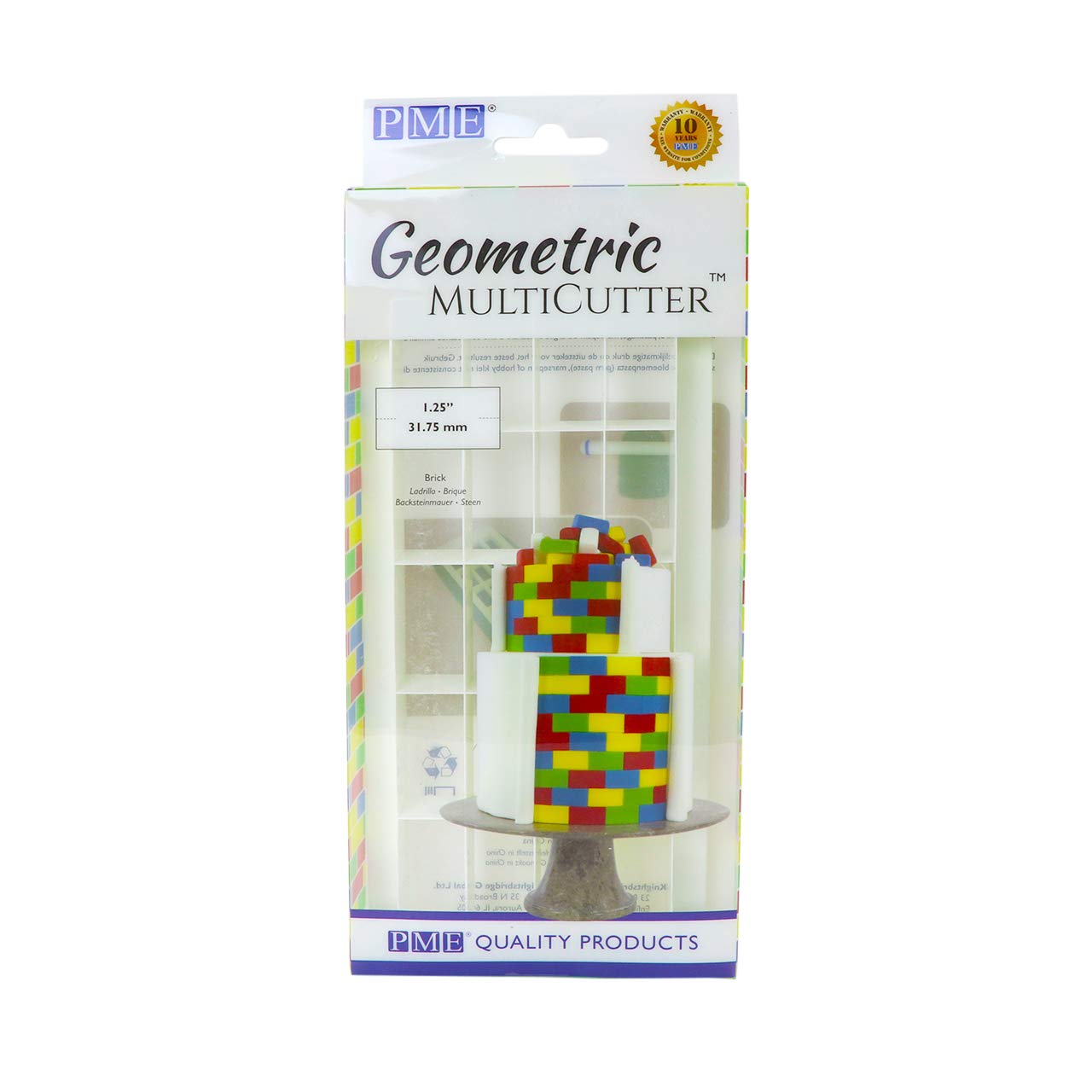PME Geometric Multicutter for Cake Design - Brick, Large Size