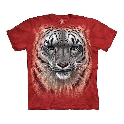 Redt shirt snow leopard face