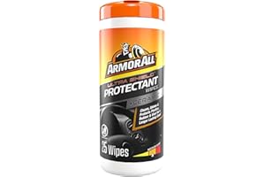 Armor All Extreme Shield Protectant Wipes by Armor All, Interior Car Cleaning Wipes with UV Protection Against Cracking and Fading, 25 Count