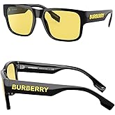 BURBERRY KNIGHT BE4358 Square Shape Injected Sunglasses with Luxury Eyewear Kit