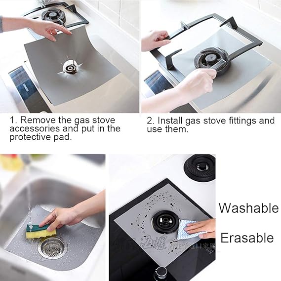 Meanhoo Juego de 16 Protectores para Horno, Reutilizables ...