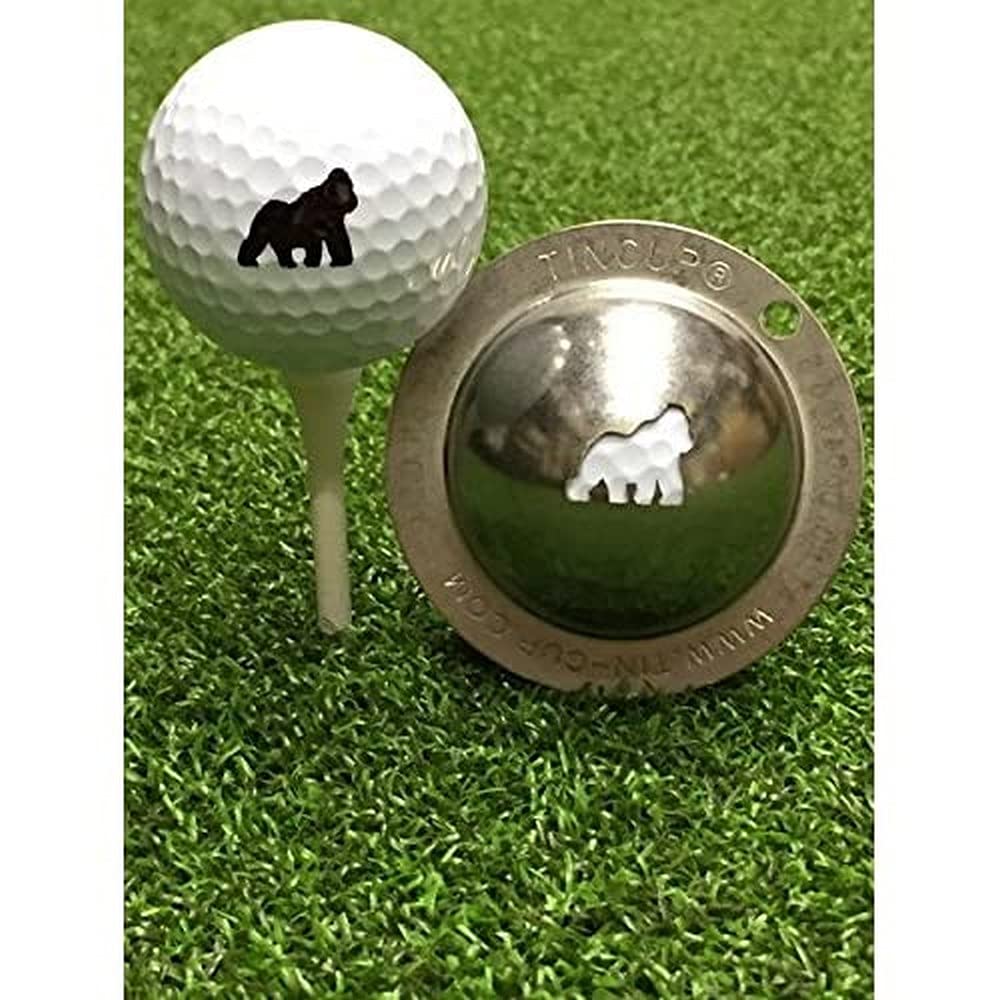 Tin-Cup Unisex Adult GORILLA Golf Ball Marker - Steel, One Size