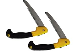 NIUTRIP Safety Folding Saw, Camping Saw with 7"/180mm 3 Cutting Edge Blade,Pruning Saw, Hand Saw with Safety Lock for Backpacking, Wood Trimming, Garden Tree Branch Trimmer, Bushcraft,2 Packs