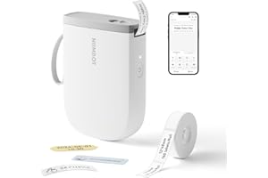 NIIMBOT D11 Label Maker Machine with Tape, Upgrade HD Printing Inkless Automatic Feeding One-Touch Custom Portable Bluetooth 