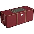 Christmas Tree Storage Tote with Wheels - Rolling Holiday Container for 9-Foot Faux Trees, Garlands, Inflatables, and Other Decor by Elf Stor (Red)