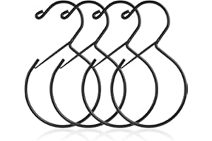 4pcs Belt Hanger, Stainless Steel Belt Organizer Waterproof Tie Hanger Closet Storage Accessory for Scarves Bags Hats Holds M