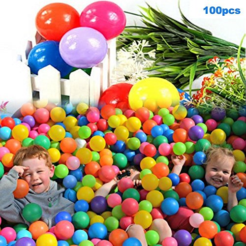 E Support 3000PCS Colorful Plastic Ball Pit Balls Baby Kids Tent Swim Toys Ball Pool Ball Ocean Ball