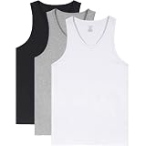 JISEN Men's V Neck Sleeveless T-Shirt 