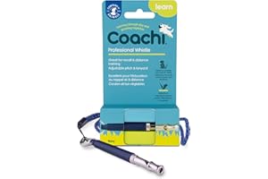 Coachi Professional Whistle, Adjustable Pitch, High Pitch, Recall Training, Lightweight & Compact, Adjustable Reflective Lany