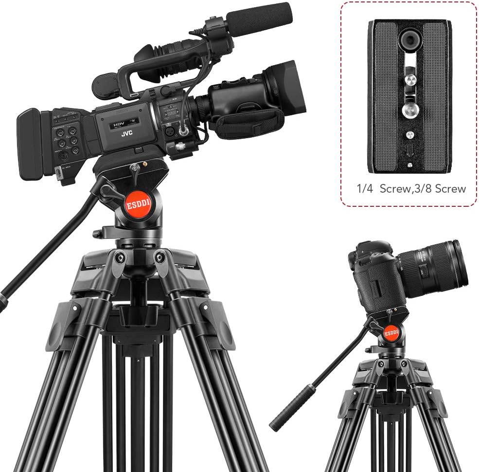 ESDDI VT60 64 inch Video Tripod Professional Heavy Duty Aluminum