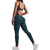 YEOREO Sleeveless Jumpsuits for Women Sexy Backless Gym Bodycon Lizvette V Back Scrunch Butt Rompers
