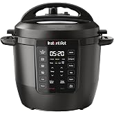 Instant Pot Rio 6 Qt 7-in-1 Electric Pressure Cooker, Black | Slow cooks, makes rice, steams, sautés, makes yogurt and keeps