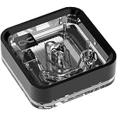 Alphacool Core 1 LT CPU Water Block, Acrylic | Nickel-Plated Copper Base, Acrylic Top, 2x G1/4" Ports, 71.8x71.8x28.05mm, Intel &amp; AMD Mounting Kit Included, aRGB